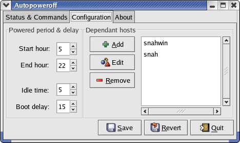 Configuration screenshot