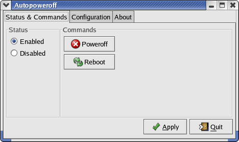 Status & Commands screenshot